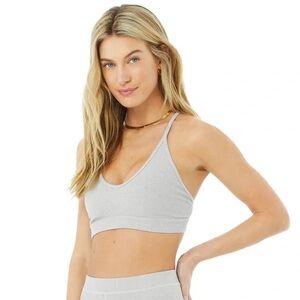 Alo Blissful Ribbed Sports Bra